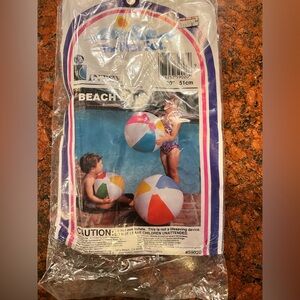 VTG 1983 Intex The Wet Set 20" Inflatable Beach Ball #59020 Wetset New! Original
